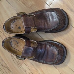 Dr. Martens VTG MIE Brown TStrap 8469 Rare Slide Buckle MaryJane UK 5 Sz 7.5-8🌷